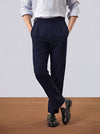 Premium Navy Viscose Classic Buckle Gurkha Pants
