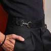 Black Flannel Marcello Trousers