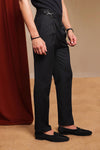 Black Flannel Marcello Trousers