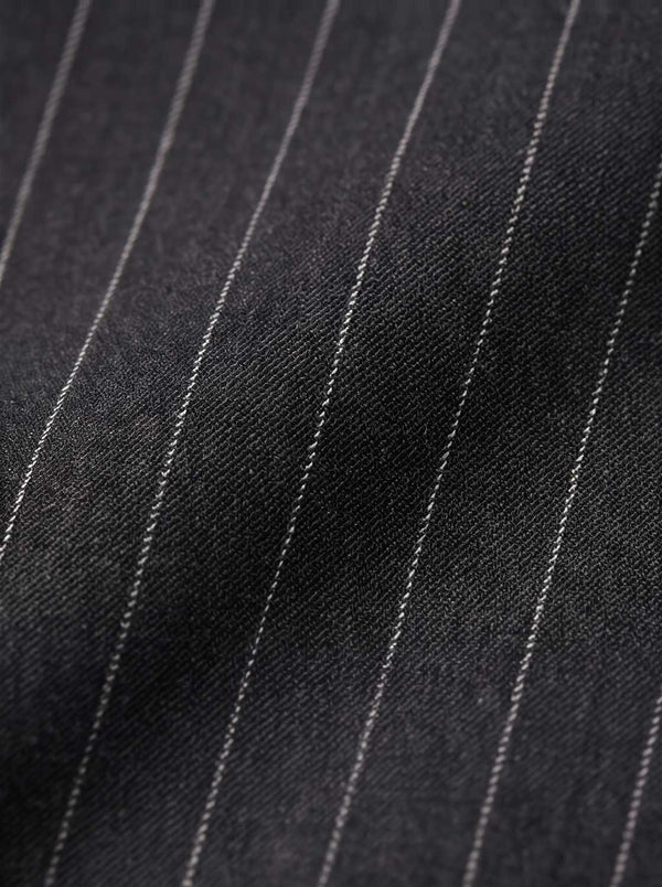 Black Hand Tailored Premium Pinstripe Trousers