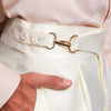 Cream Flannel Marcello Trousers
