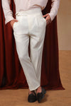 Cream Flannel Marcello Trousers