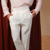 Cream Flannel Marcello Trousers