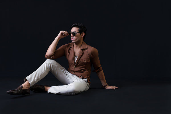 Brown Safari Shirt