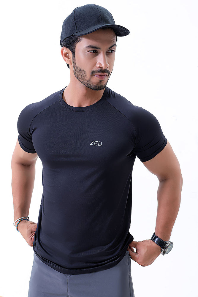 Black Dry-Fitt Poly Tee