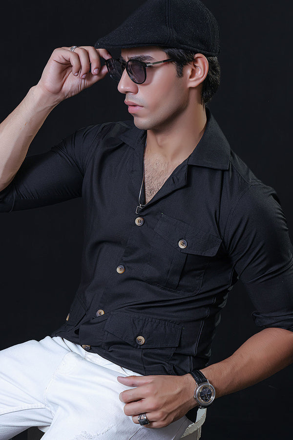 Black Safari Shirt