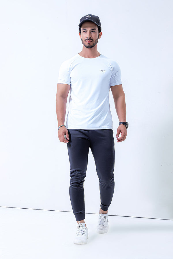 White Dry-Fitt Poly Tee