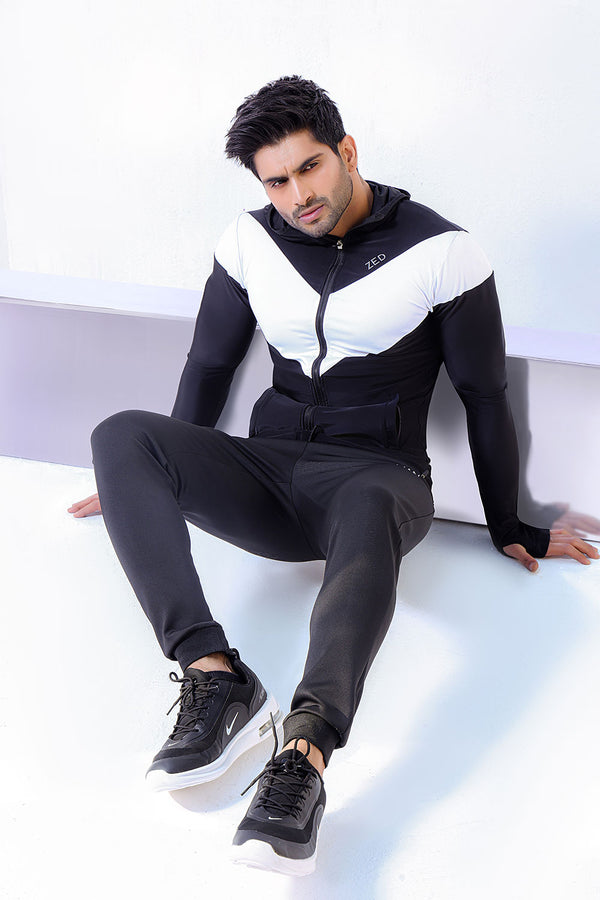 ZED Muscle Fit Training Hoodie With Contrast Panel