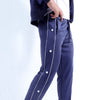 Blue Side Tape Popper Tricot Joggers