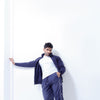 Blue Side Tape Popper Tricot Joggers