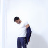 Blue Side Tape Popper Tricot Joggers