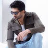 Green Double Pocket Polyamide Jacket