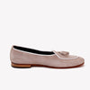Super Low Top Beige Suede Loafers