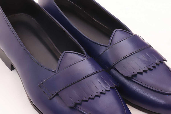 Super Low Top Mid Night Blue Belgian Loafer