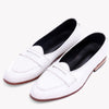 Super Low Top White Penny Loafer