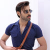 Navy Blue Cuban Double Pocket Jersey Shirt
