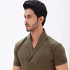 Khaki Green Pull Over Polo