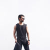 Black Asymmetric Tank Top
