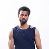 Navy Blue Asymmetric Tank Top