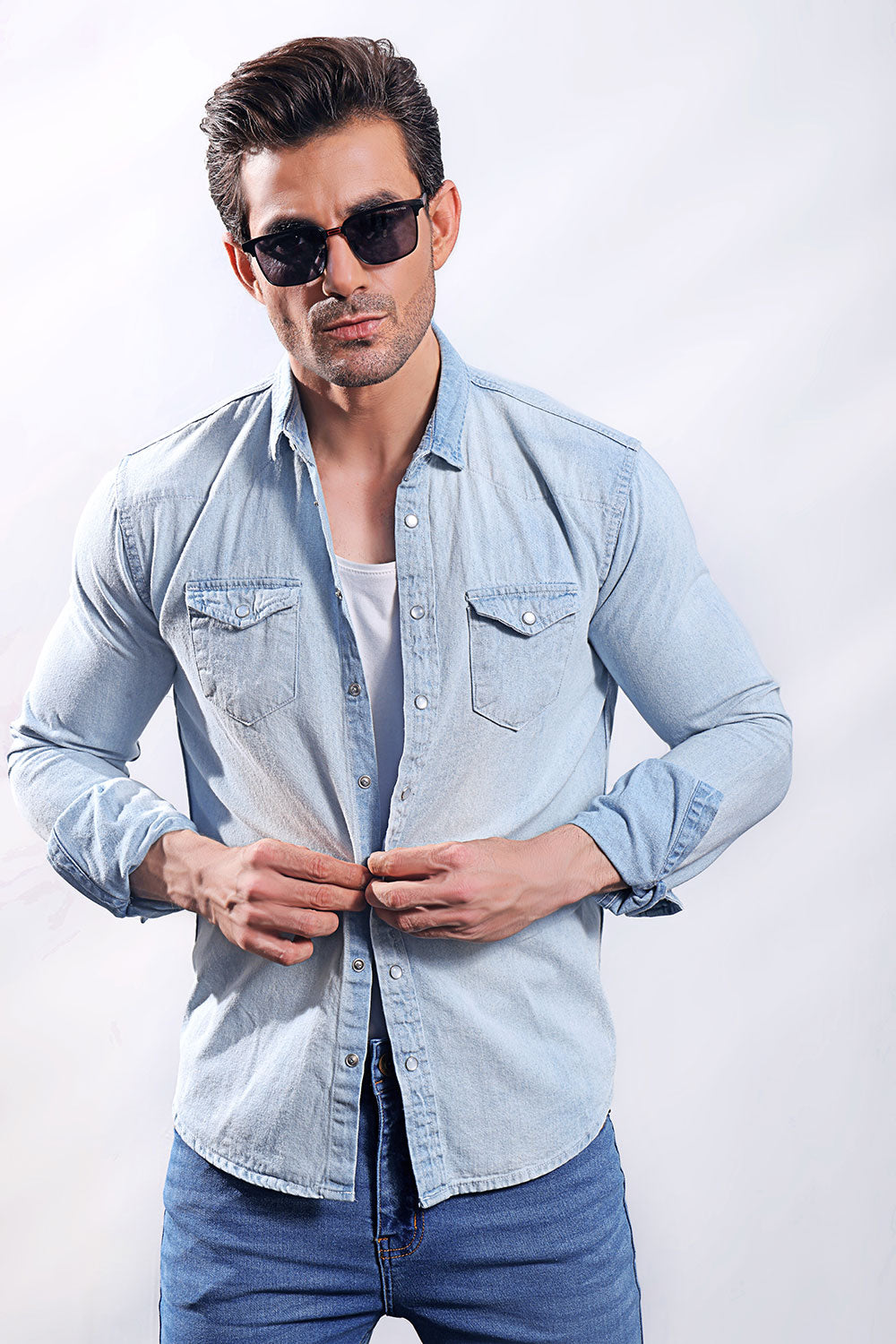 Light Blue Denim Shirt