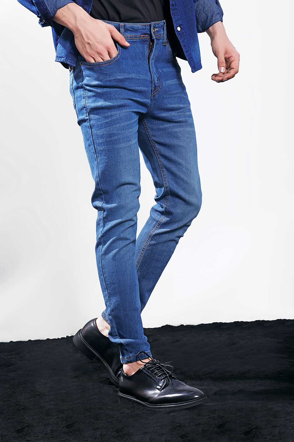 Dark Blue Skinny Fit Jeans