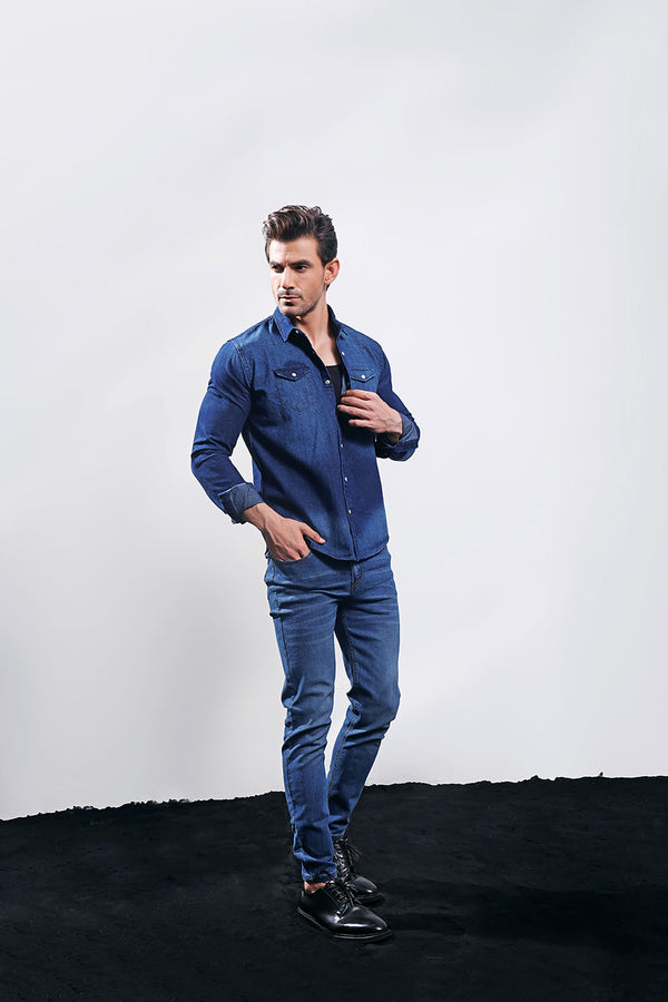 Dark Blue Skinny Fit Jeans