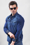 Dark Blue Denim Shirt