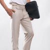 Beige Single Buckle Gurkha Trousers