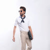 Beige Single Buckle Gurkha Trousers