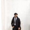 Black Twill Trench Coat