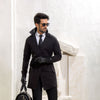 Black Twill Trench Coat
