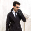 Black Twill Trench Coat