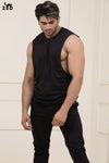 Black Deep Dropped Armhole