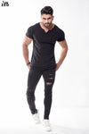 Black Notch Neck With Lycra