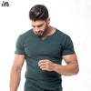 Green Notch Neck With Lycra