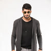 Charcoal Long Line Hoodie