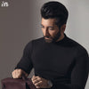 Black Full Sleeves Mock Neck