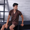 Brown Short Length Cotton Shorts