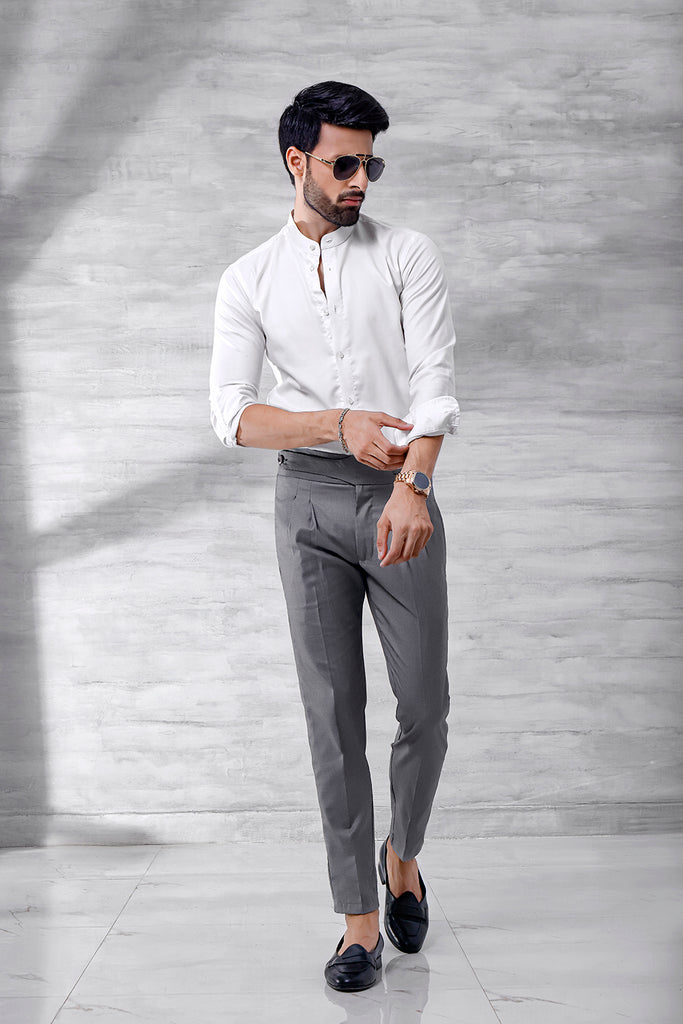 Grey Onyx Gurkha Trouser | ZED
