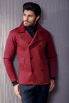 Maroon Pea Coat