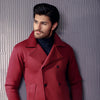 Maroon Pea Coat