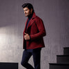 Maroon Pea Coat