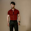 Maroon Half Sleeves Jersey Shirt