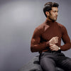 Chocolate Brown Full Sleeves Turtle Neck