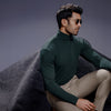 Forest Green Full Sleeves Turtle Neck