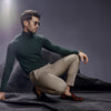 Forest Green Full Sleeves Turtle Neck