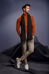 Tan Full Sleeves Turtle Neck