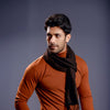 Tan Full Sleeves Turtle Neck