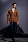 Brown Belted Safari Jacket