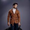 Brown Belted Safari Jacket